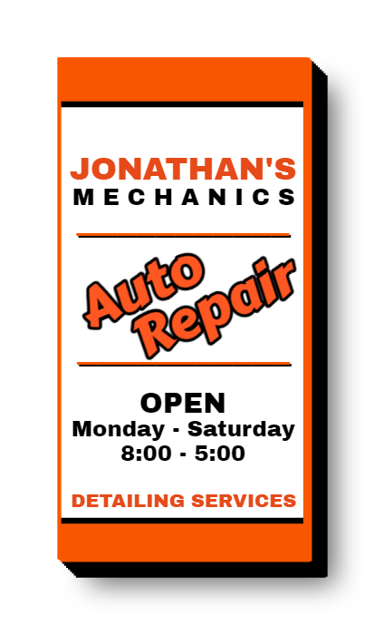 Auto Repair Lit Decor Sign