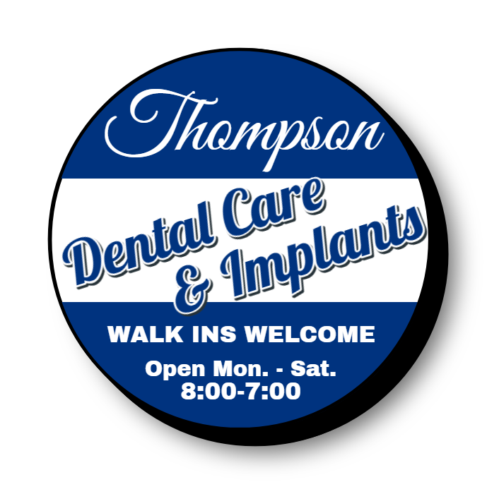 Dental Care & Implants Lit Decor Sign