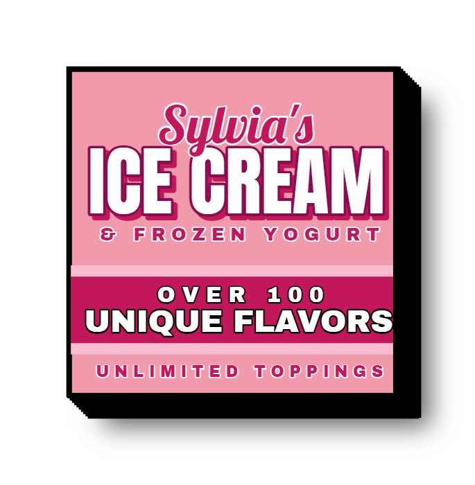 Sylvia's Ice Cream Lit Decor Sign