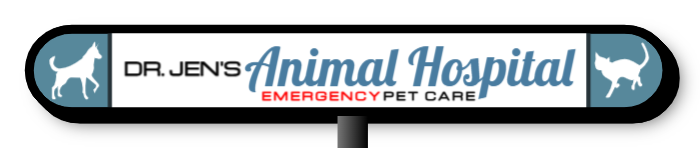 Animal Hospital Double Faced Lit Shaped Cabinet Sign