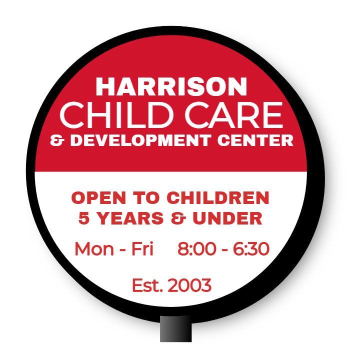 Harrison Child Care & Development Center Double Faced Lit Shaped Cabinet Sign