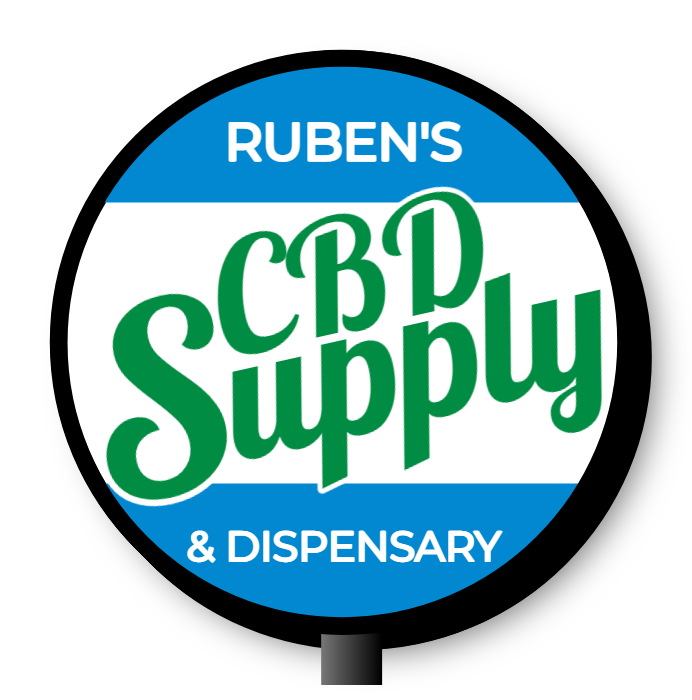 CBD Supply Double Faced Lit Shape Cabinet Sign