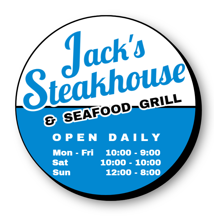 Jack's Steakhouse Lit Shape Sign