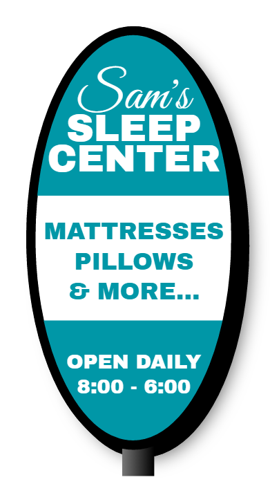 Sleep Center Double Faced Lit Shaped Cabinet Sign