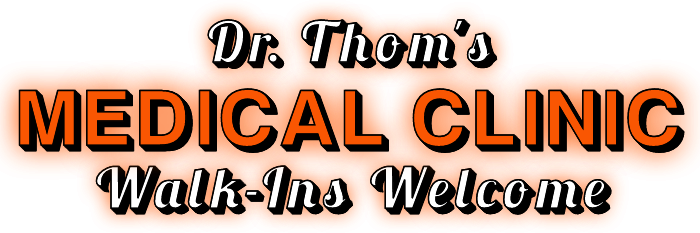 Dr. Thom's Medical Clinic Face and Halo Lit Channel Letters