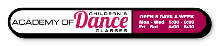 Academy of Dance Single Face Lit Shaped Cabinet Sign