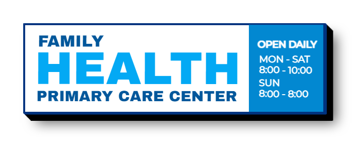 Family Health Primary Care Center Lit Decor Sign