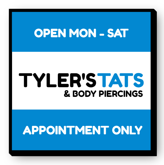Tyler's Tats Single Face Lit Cabinet Sign