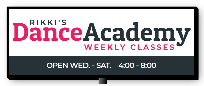 Dance Academy Double Faced Lit Cabinet sign