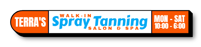 Spray Tanning Lit Decor Sign