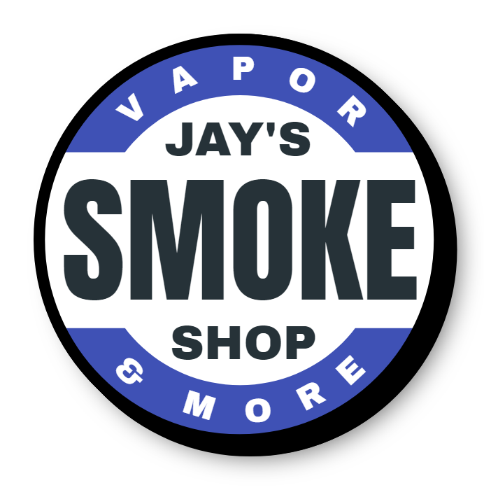 Jay's Smoke Shop Single Face Lit Shaped Cabinet Sign