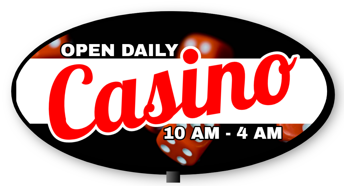 Casino Double Faced Lit Shaped Cabinet Sign