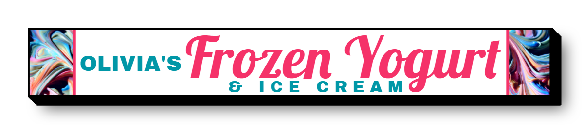 Frozen Yogurt Lit Decor Sign