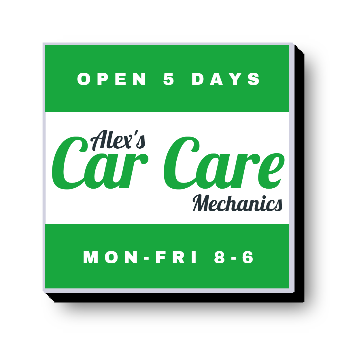 Car Care Lit Decor Sign