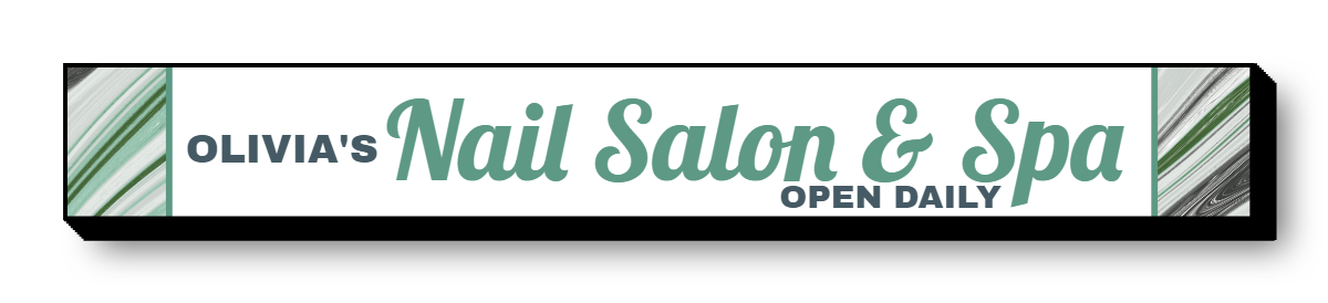 Nail Salon & Spa Lit Decor Sign