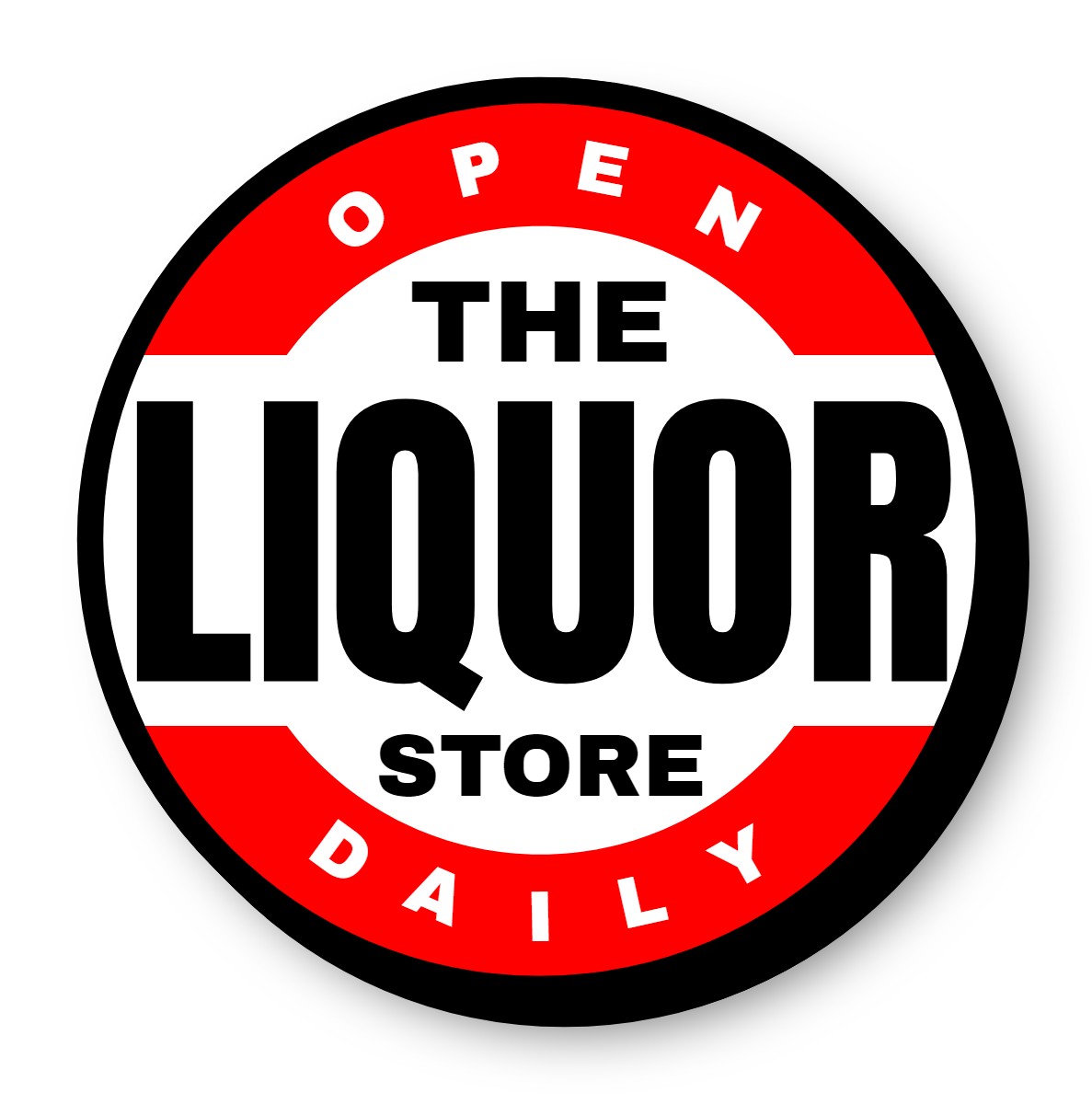 The Liquor Store Single Face Lit Shaped Cabinet Sign