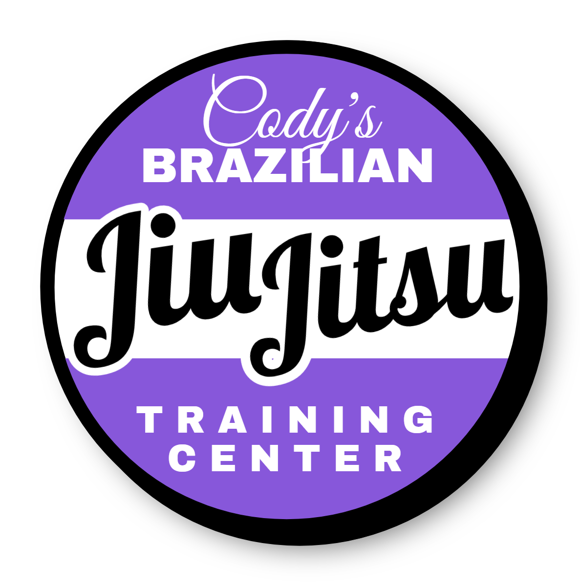 Jiu Jitsu Single Faced Lit Shaped Cabinet Sign