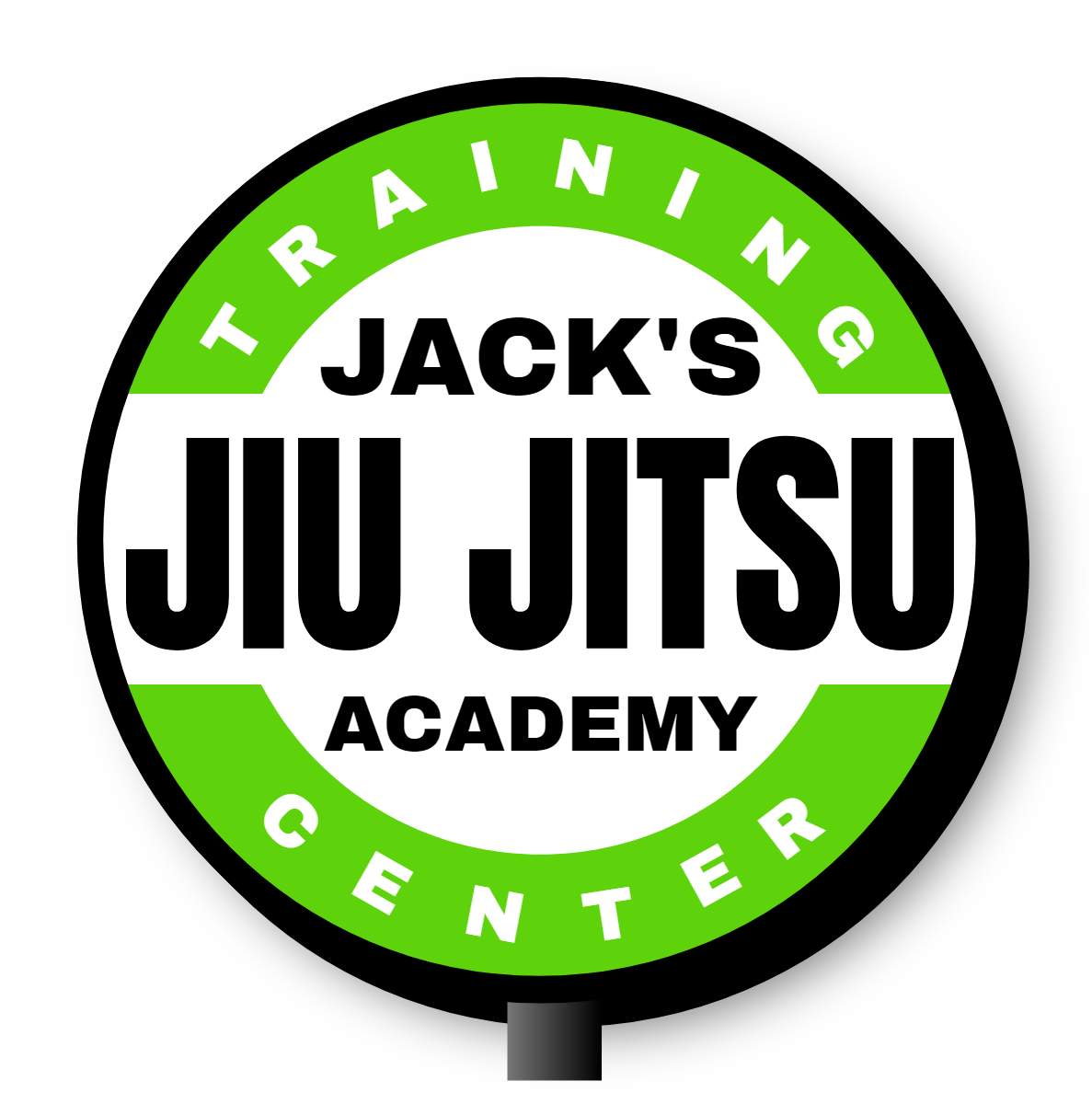 Jack's Jiu Jitsu Academy Double Sided Lit Shaped Cabinet Sign