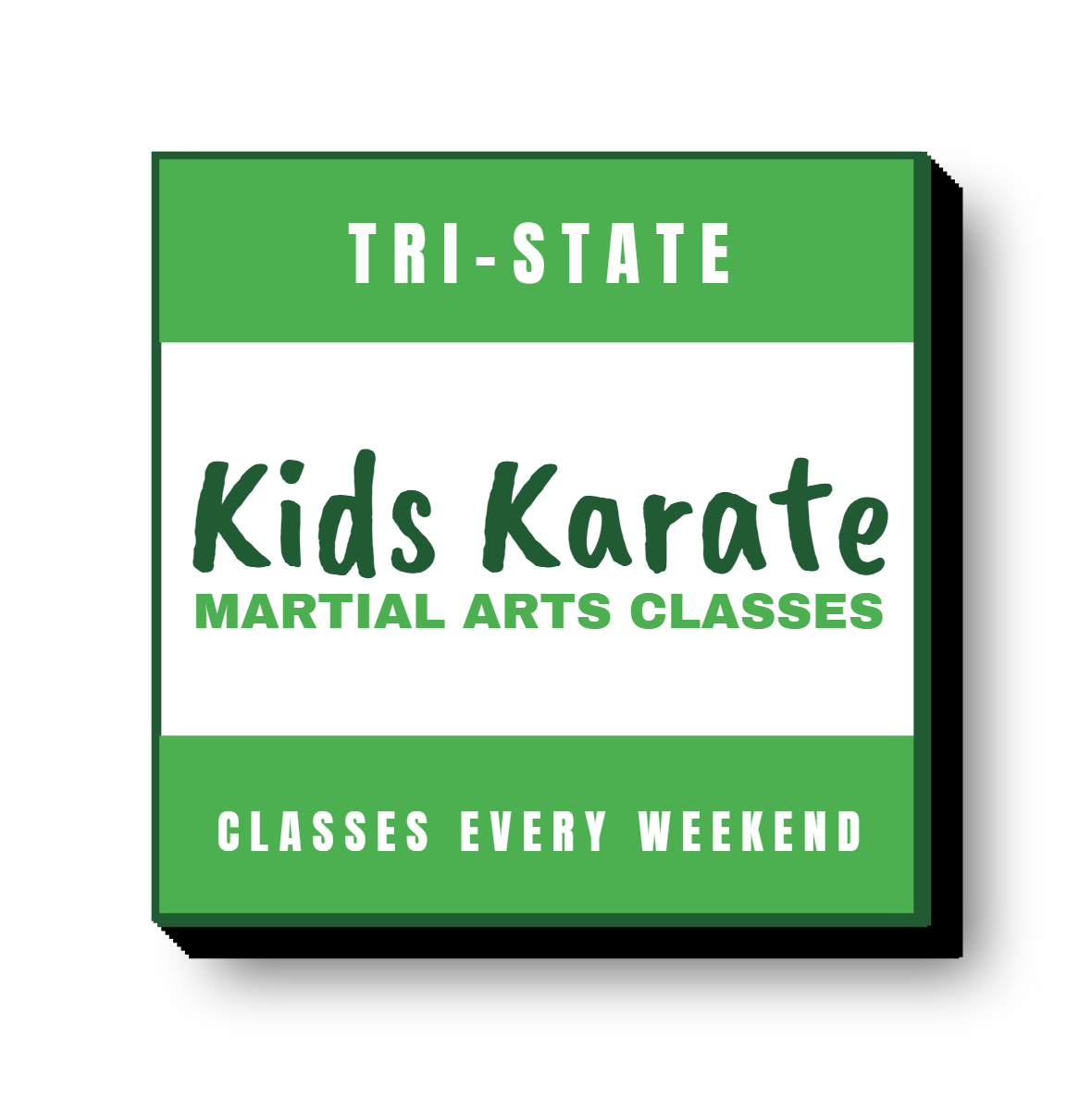 Kids Karate Lit Decor Sign