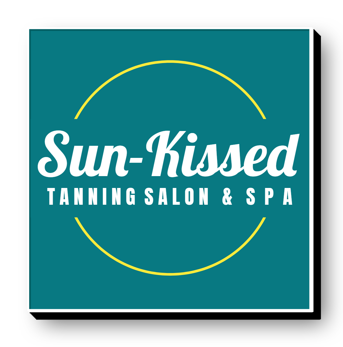 Sun Kissed Tanning Salon & Spa Lit Shape Sign