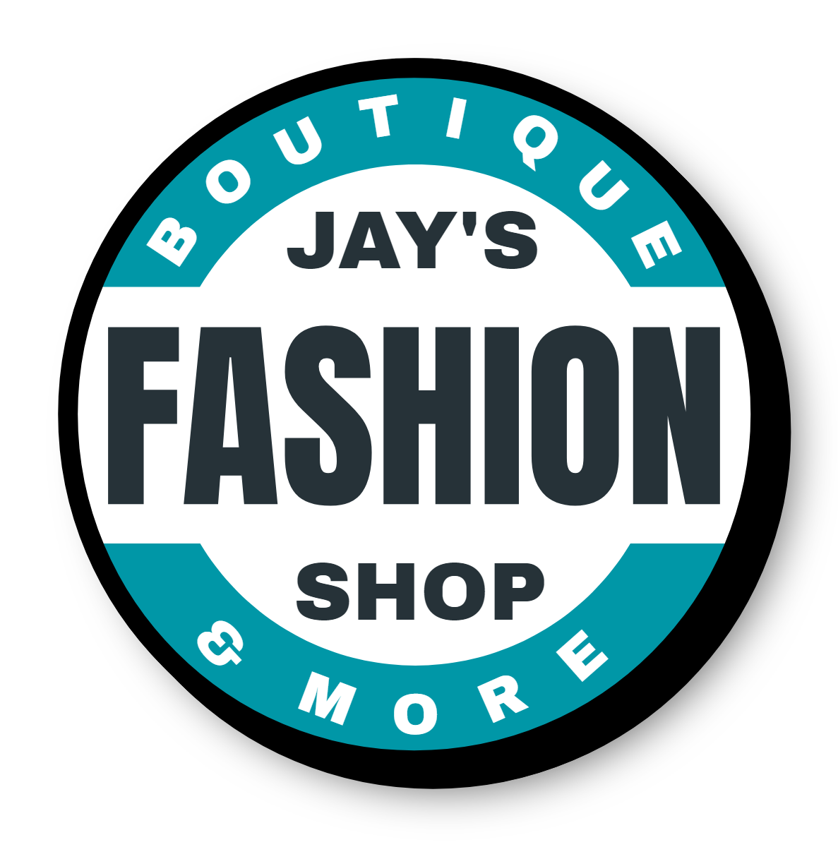 Jay's Fashion Shop Single Face Lit Shaped Cabinet Sign