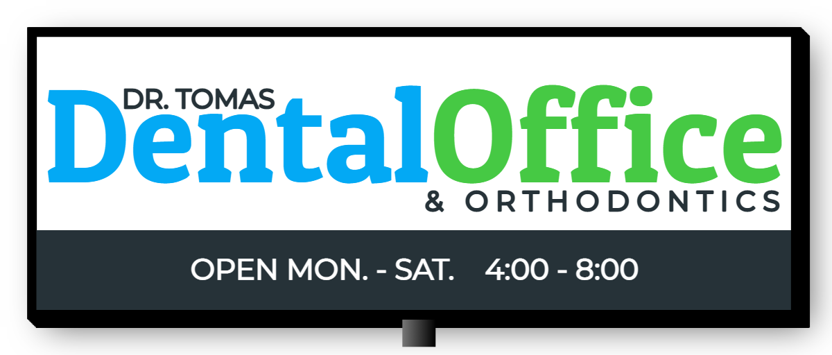 Dental Office Double Faced Lit Cabinet Sign