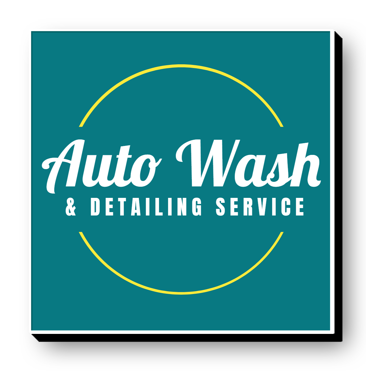 Auto Wash Lit Shape Sign