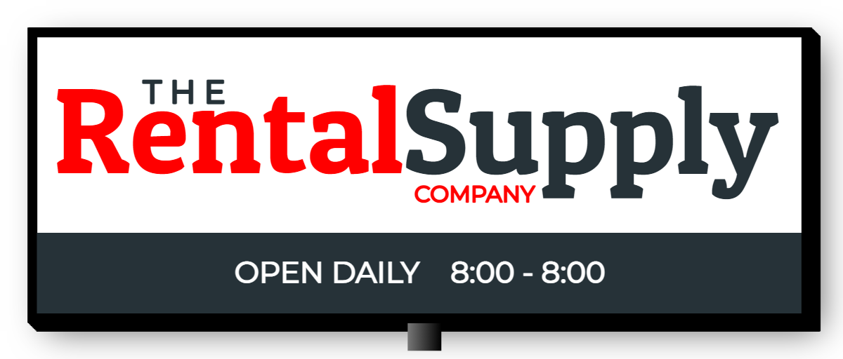 Rental Supply Double Faced Lit Cabinet Sign