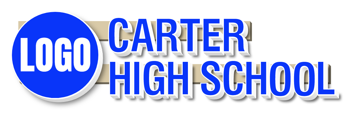 Carter High School Face Lit Channel Letters on Raceway