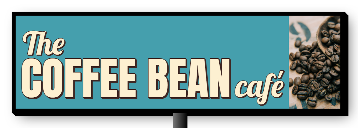 The Coffee bean Cafe Double Faced Lit Cabinet Sign