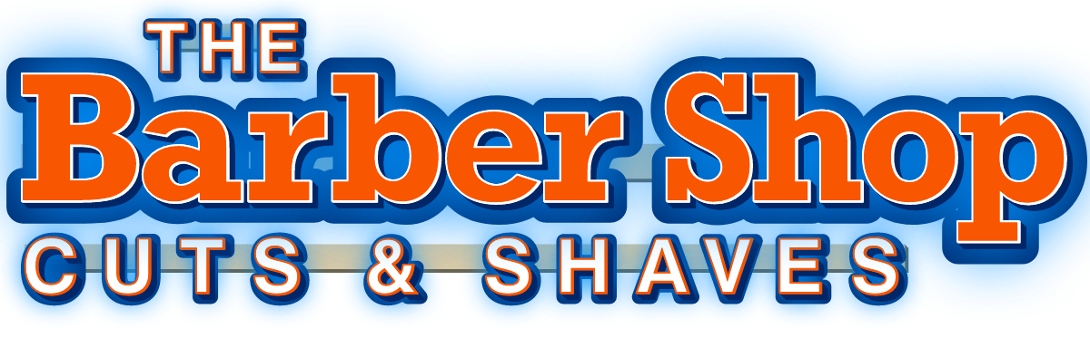 The Barber Shop Cuts & Shaves Face & Halo Lit Channel Letters on Raceway