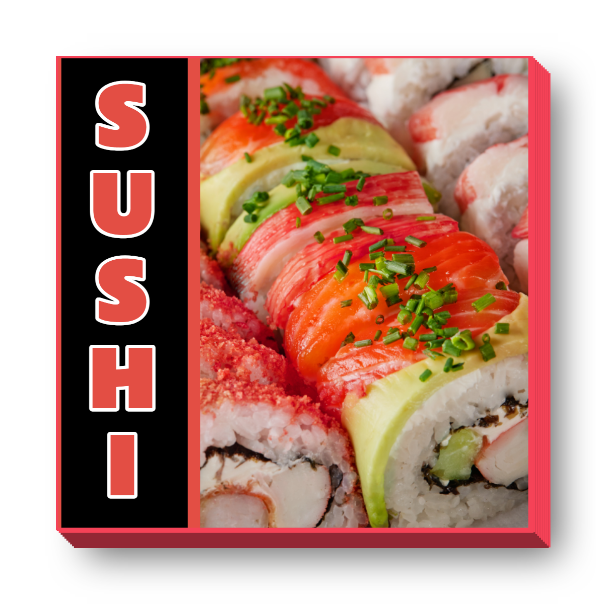 Sushi Lit Shape Sign