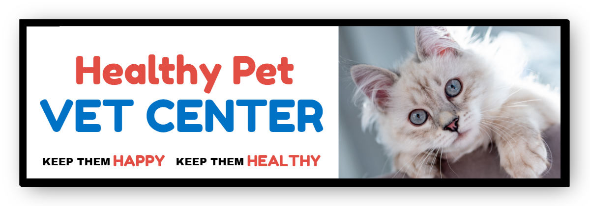 Healthy Pet Vet Center Single Face Lit Cabinet Sign