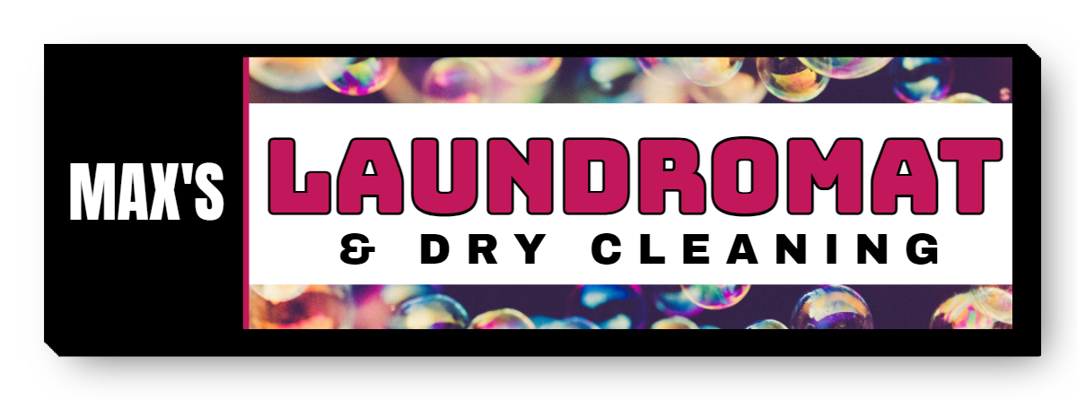 Max's Laundromat & Dry Cleaning Lit Shape Sign