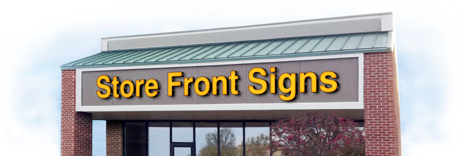 Storefront sign example