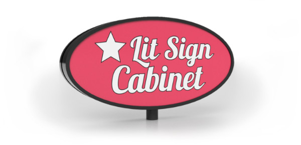 Lit Shape Cabinet – Double Faced