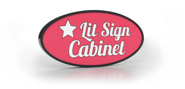 Lit Shape Cabinet – Single Faced