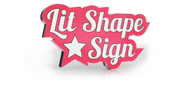 Lit Shape Sign