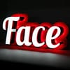 Face Halo Lit Letters