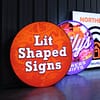 Lit Shape Sign