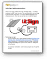 Solar Sign Lighting Instructions