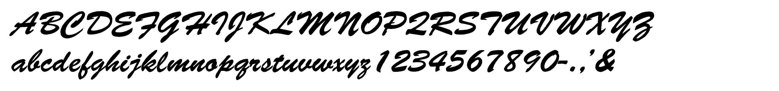 Brush Script Standard EZLit Type Style