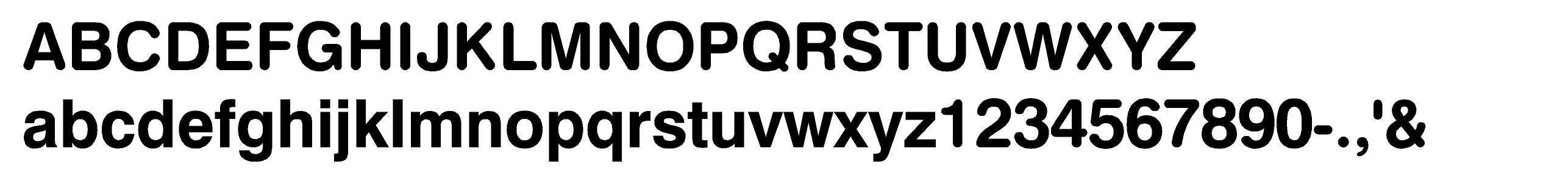 Helvetica Round Standard EZLit Type Style