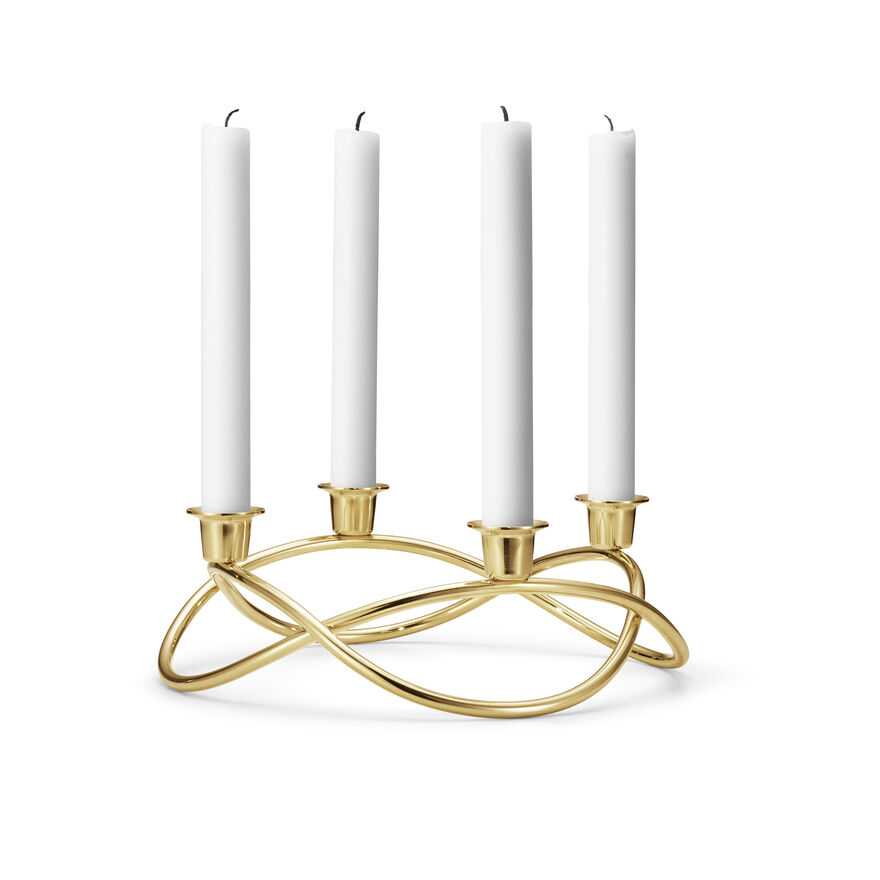 Season candleholder gold plated