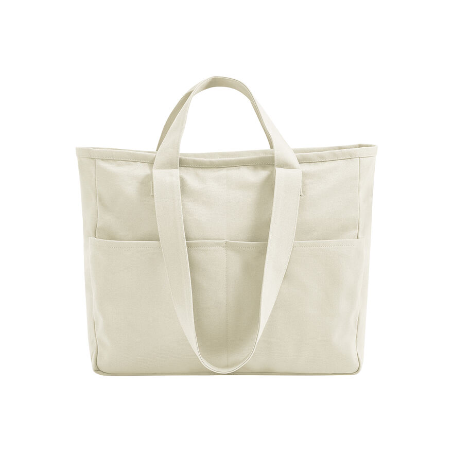 Double Handle Cargo Pocket Tote