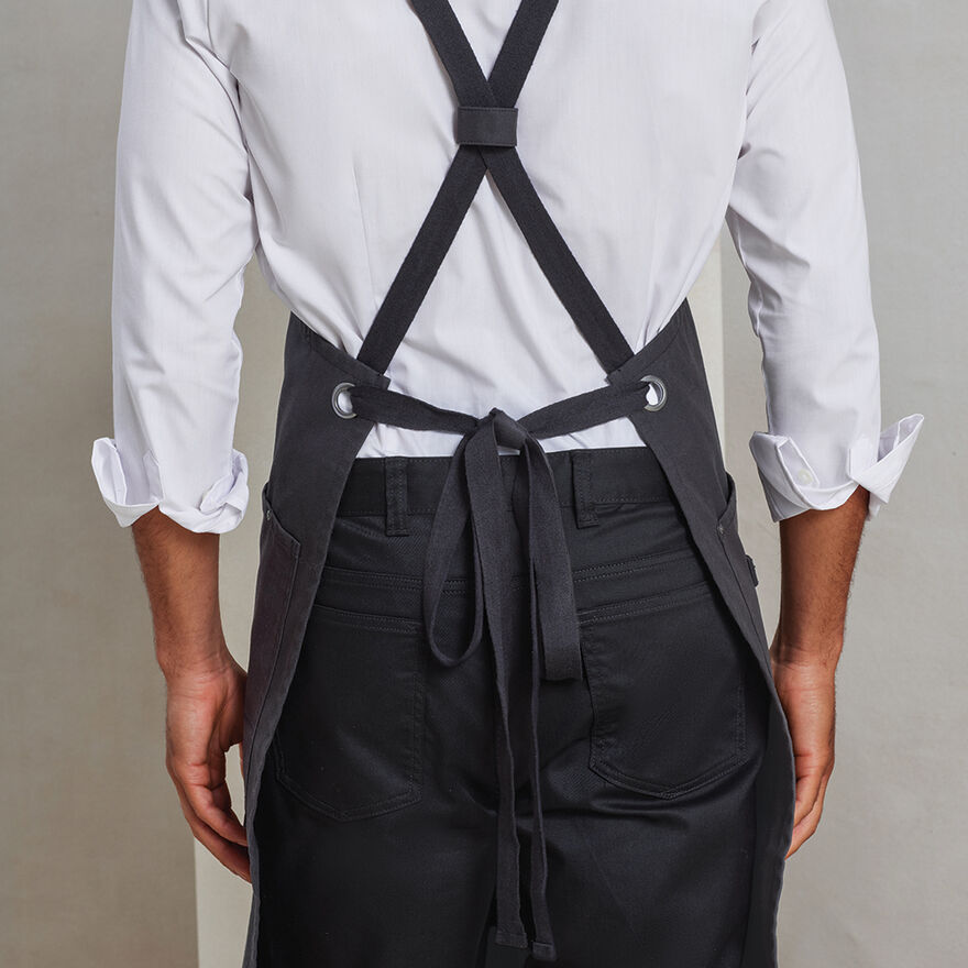 Cross-Back Clip Bib Apron