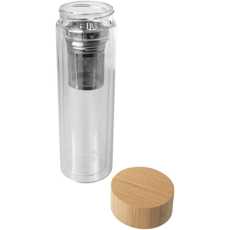 Bailey 400 ml infuserflaske av borsilikatglass med bambuslokk