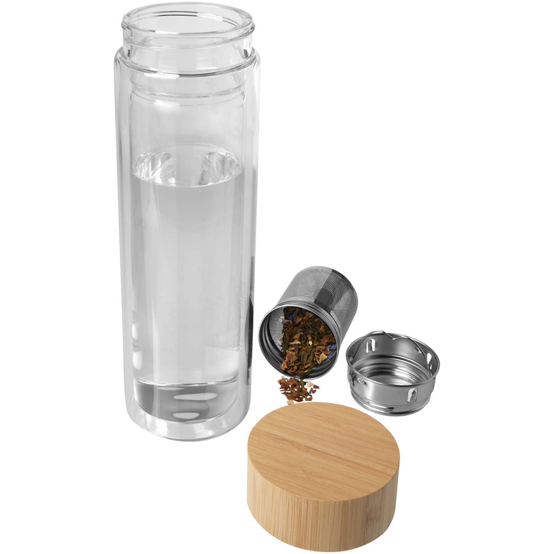 Bailey 400 ml infuserflaske av borsilikatglass med bambuslokk