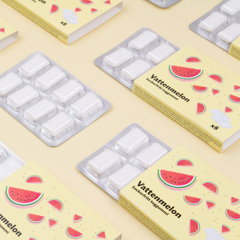 Tyggis 8-pack - Vannmelon