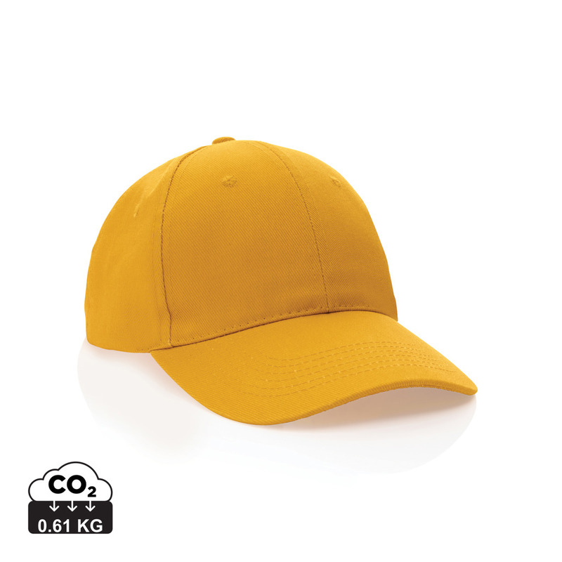 Impact 6 panel caps i 280g resirkulert bomull